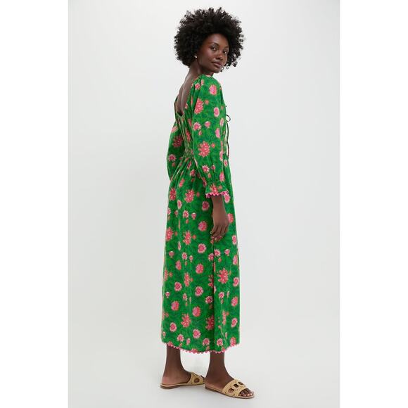 PINK CITY PRINTS Emerald Jungle Hampi Dress Size M NWT Retail $270 - Picture 6 of 6